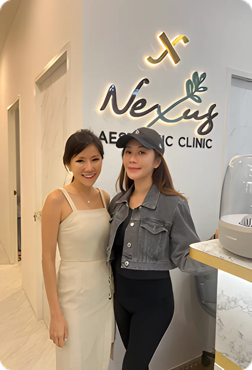 Patient in consultation chair at Nexus Aesthetic TripleOne Somerset